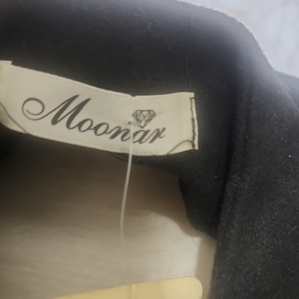 MOONAR Black Women's Fully Lined Carolers Cape/Jacket Size Large NWT - Picture 2 of 13